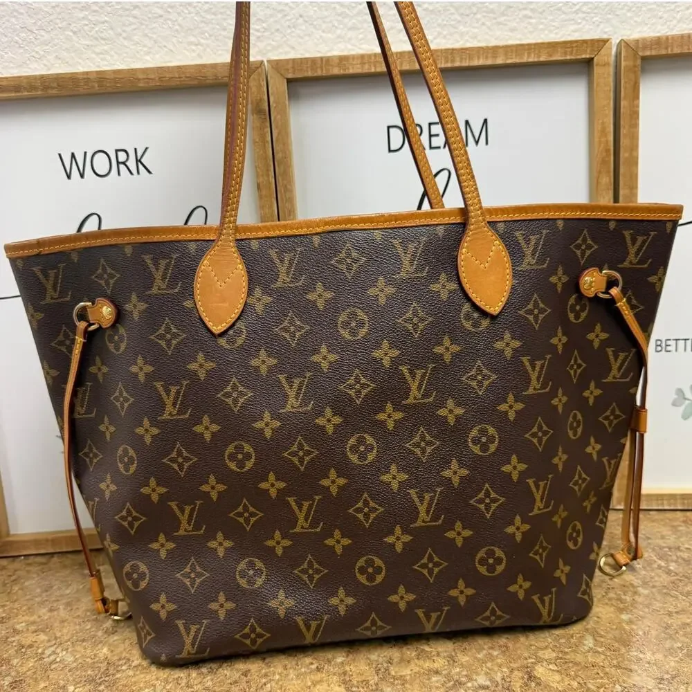 💎✨LIMITED EDITION✨💎 Authentic Louis Vuitton Neverfull MM Poppy Interior Bag - Picture 3 of 7